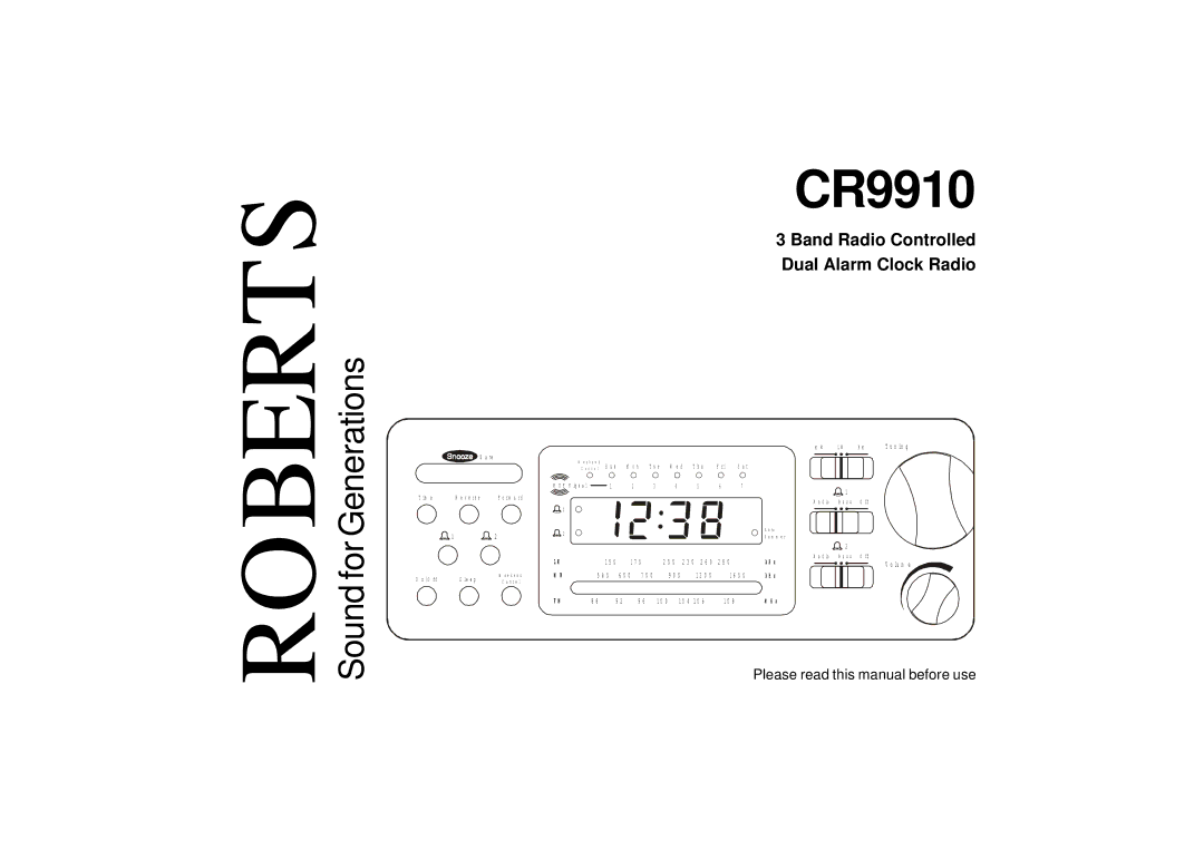 Roberts Radio CR9910 manual 