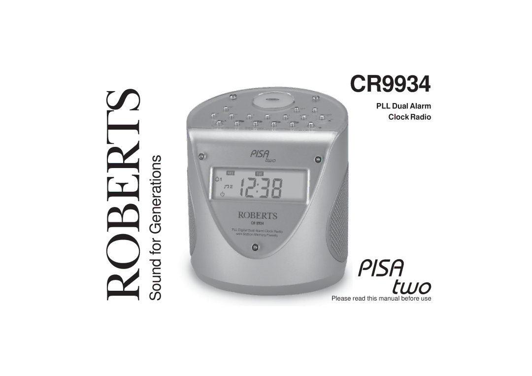 Roberts Radio CR9934 manual 