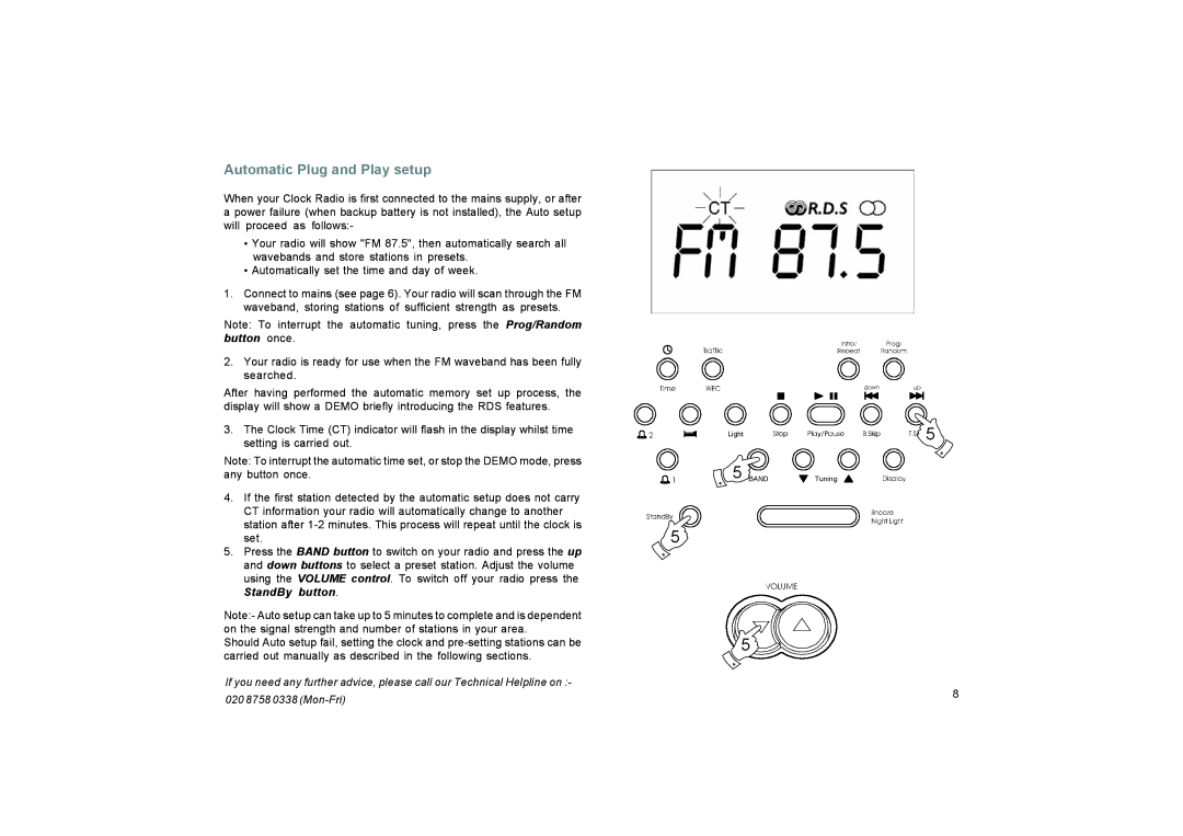 Roberts Radio CR9937 manual Automatic Plug and Play setup 