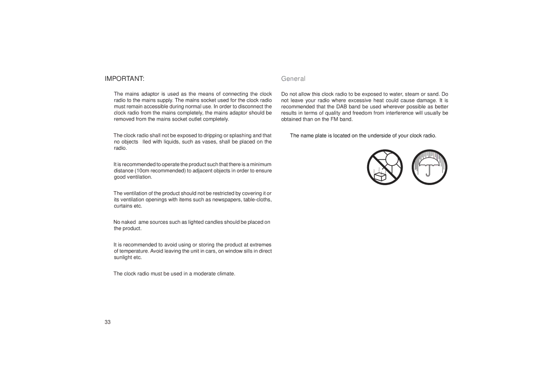 Roberts Radio CRD-37 manual General 