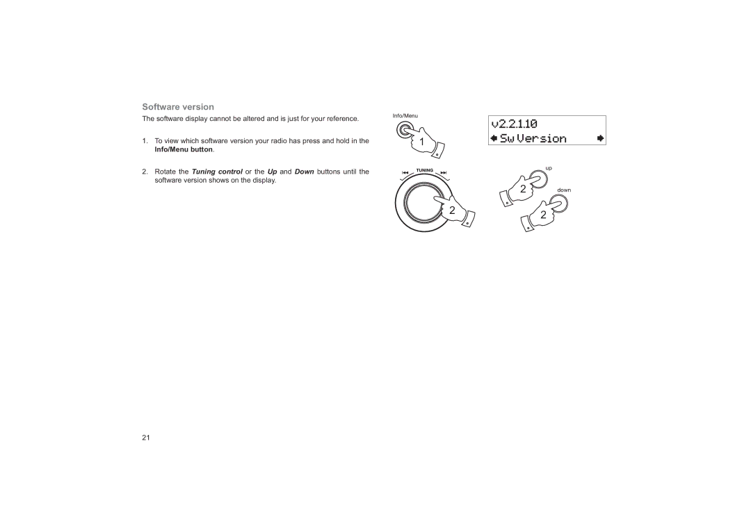 Roberts Radio ecologic 4 manual Software version 