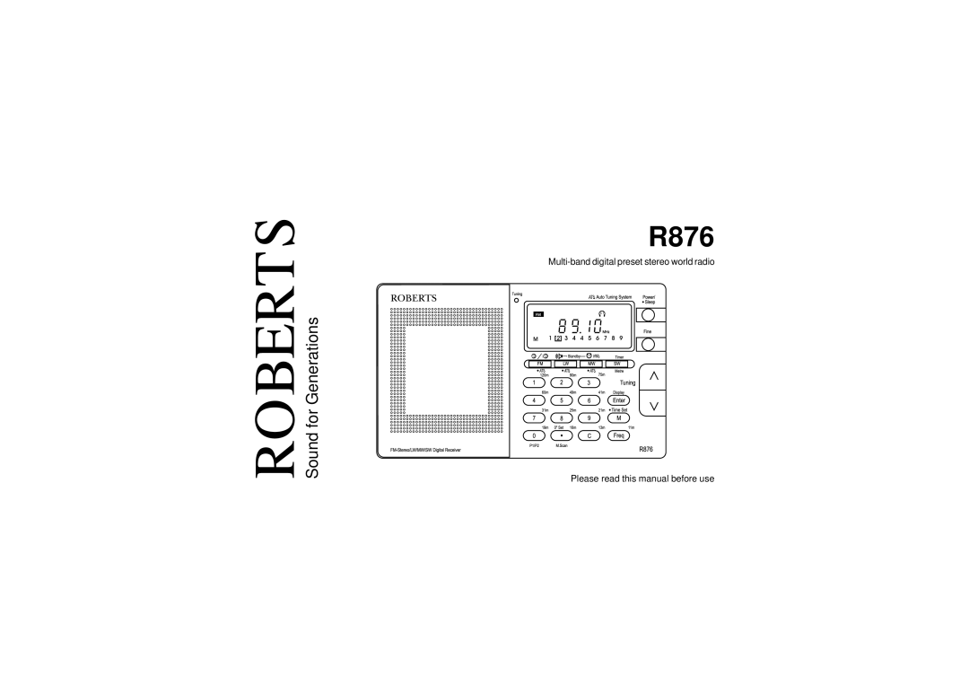 Roberts Radio R876 manual 