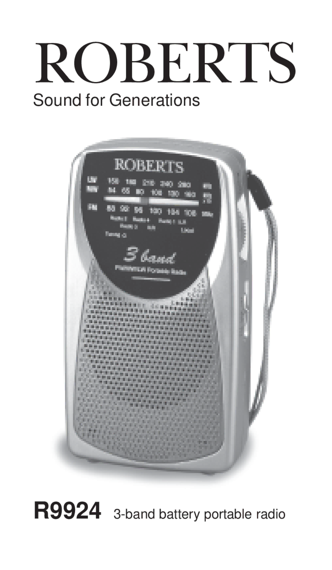 Roberts Radio R9924 manual Roberts 