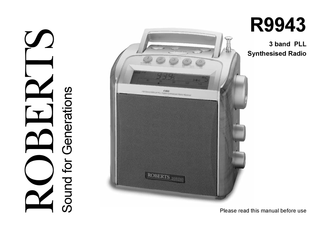 Roberts Radio R9943 manual 