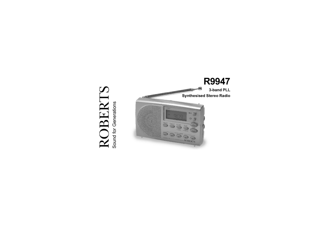 Roberts Radio R9947 manual 