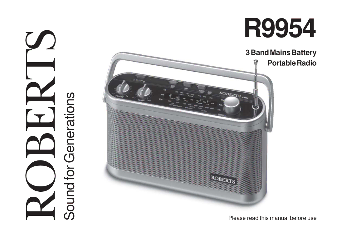 Roberts Radio R9954 manual 