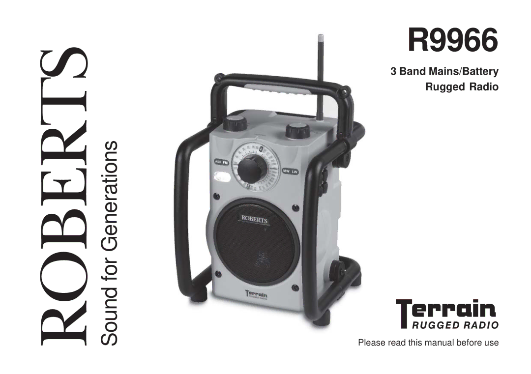 Roberts Radio R9966 manual 