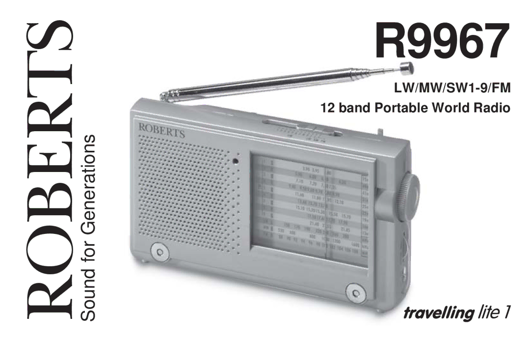 Roberts Radio R9967 manual 