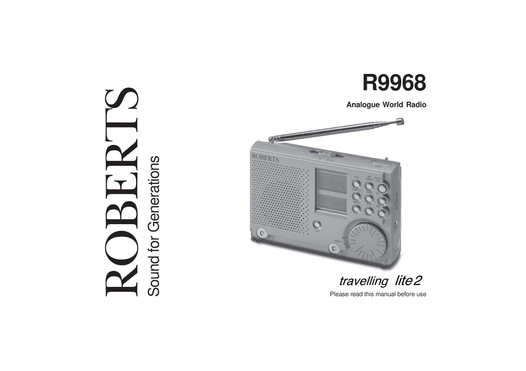 Roberts Radio R9968 manual 