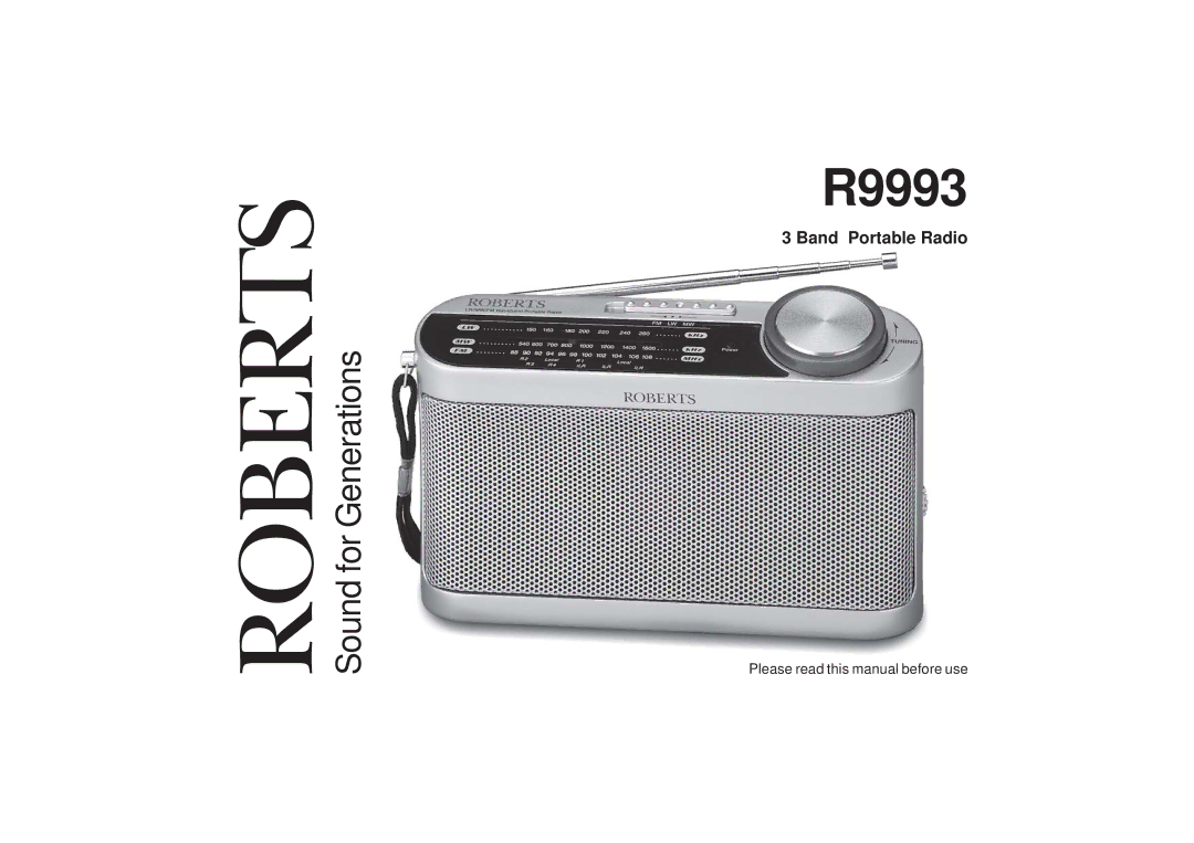 Roberts Radio R9993 manual 