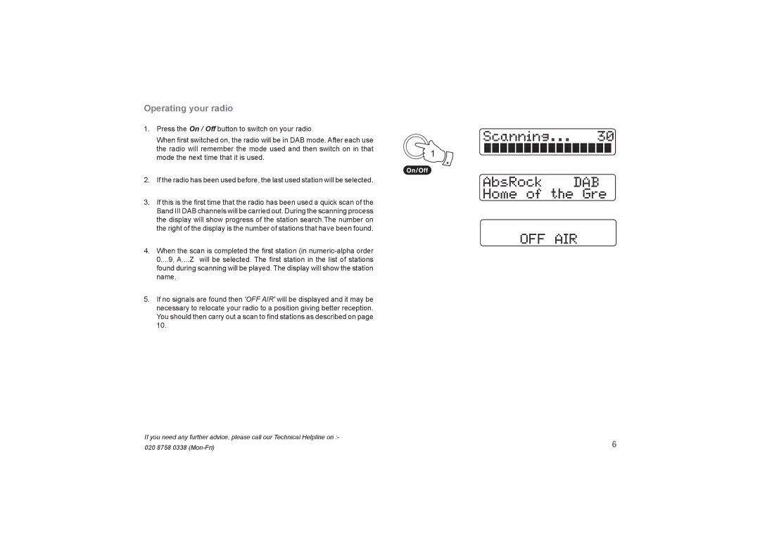 Roberts Radio RecordR manual Operating your radio 