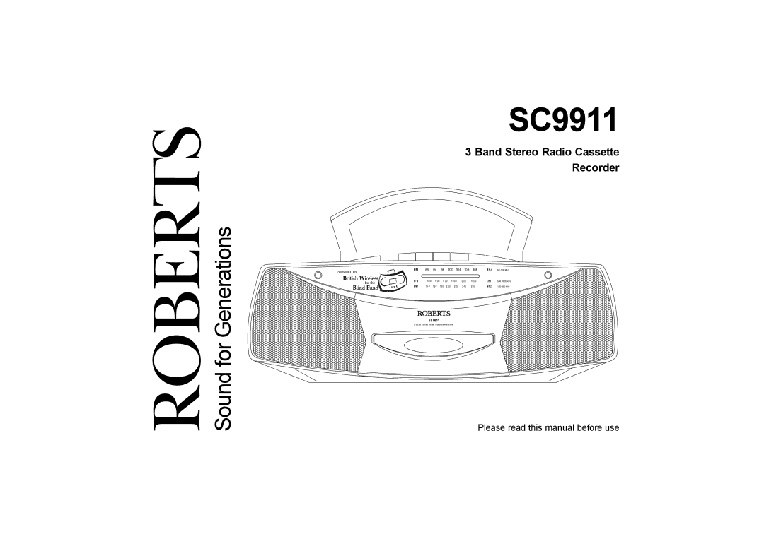 Roberts Radio SC9911 manual 