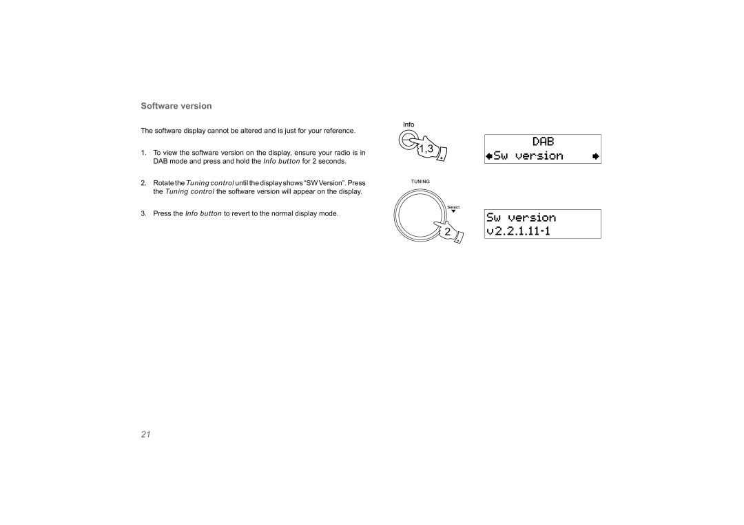 Roberts Radio solarDAB 2 manual Software version 