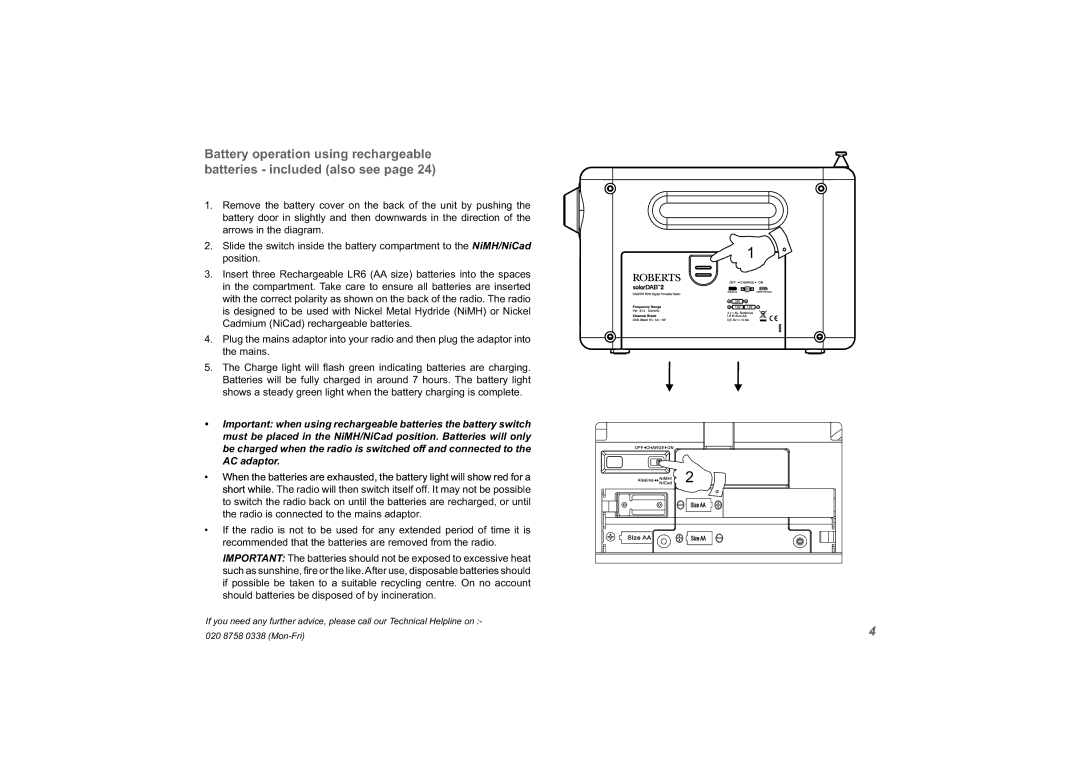 Roberts Radio solarDAB 2 manual 