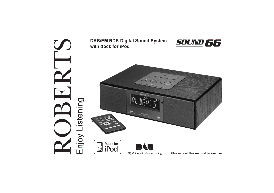 Roberts Radio SOUND66 manual Roberts 