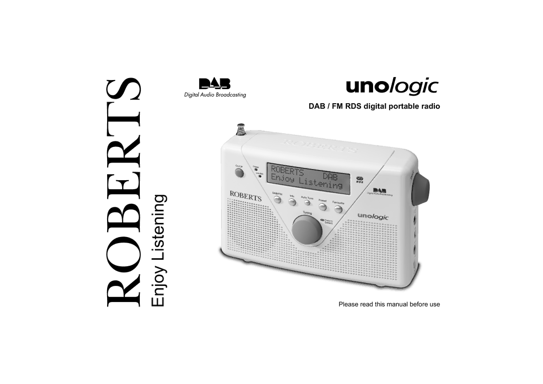 Roberts Radio unologic manual Enjoy Listening 