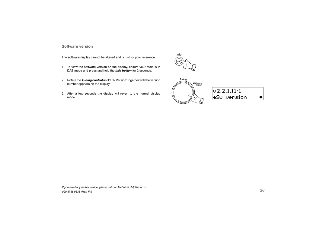 Roberts Radio unologic manual Software version 