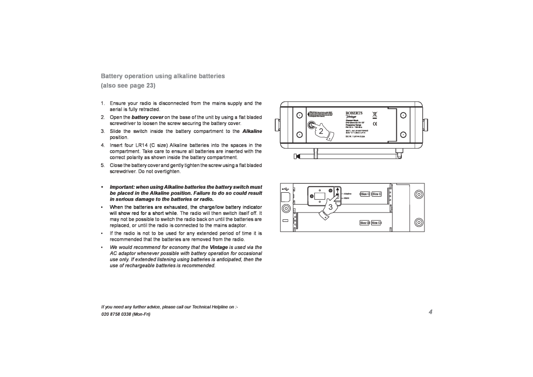 Roberts Radio Vintage manual 