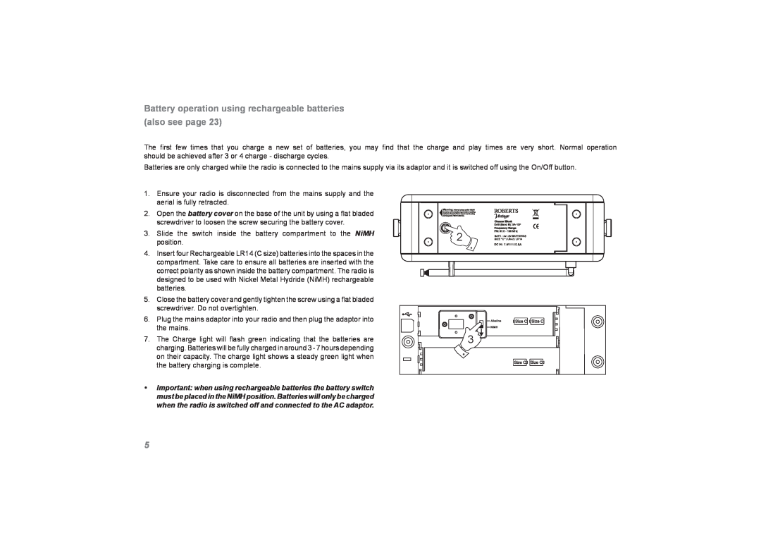 Roberts Radio Vintage manual 