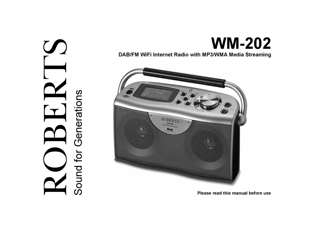 Roberts Radio WM-202 manual 