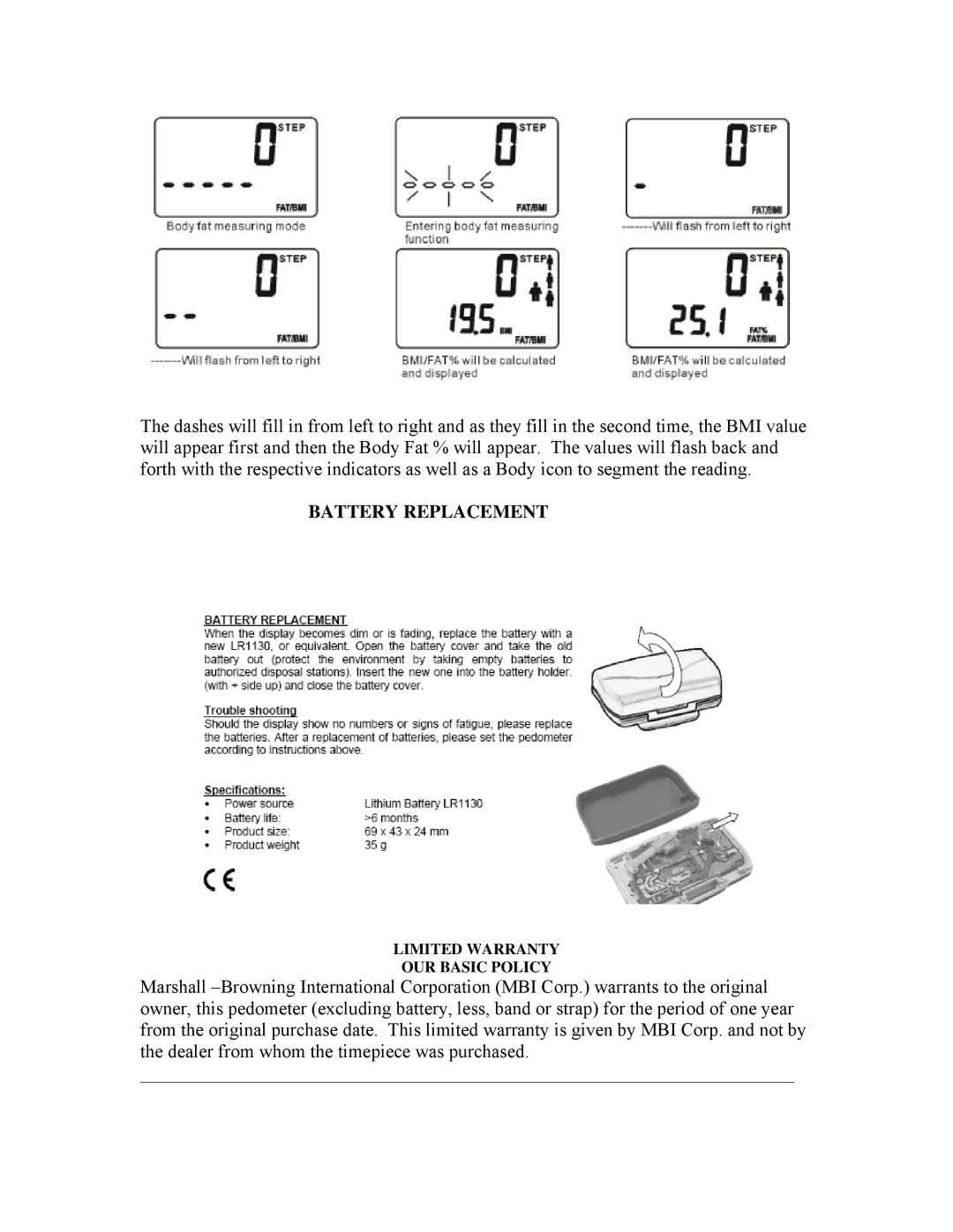 Robic M-477 manual Battery Replacement 