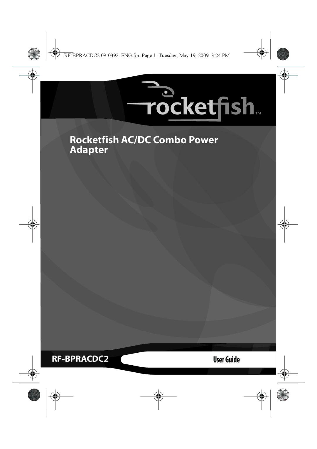 RocketFish RF-BPRACDC2 manual Rocketfish AC/DC Combo Power Adapter 