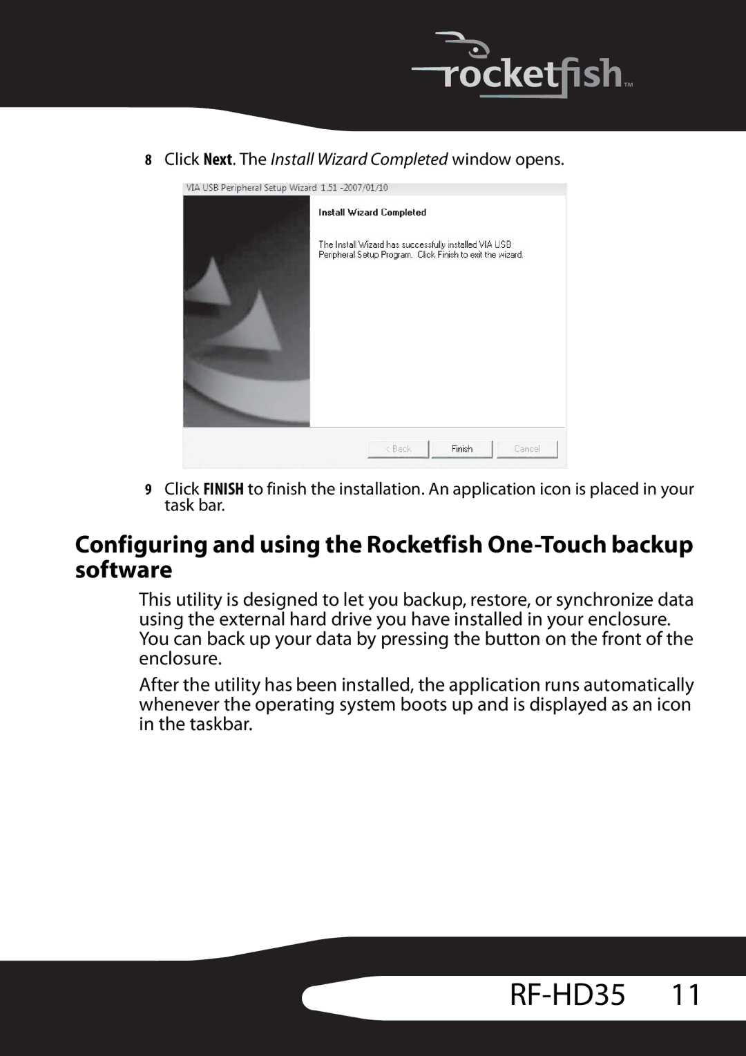 RocketFish RF-HD35 manual 