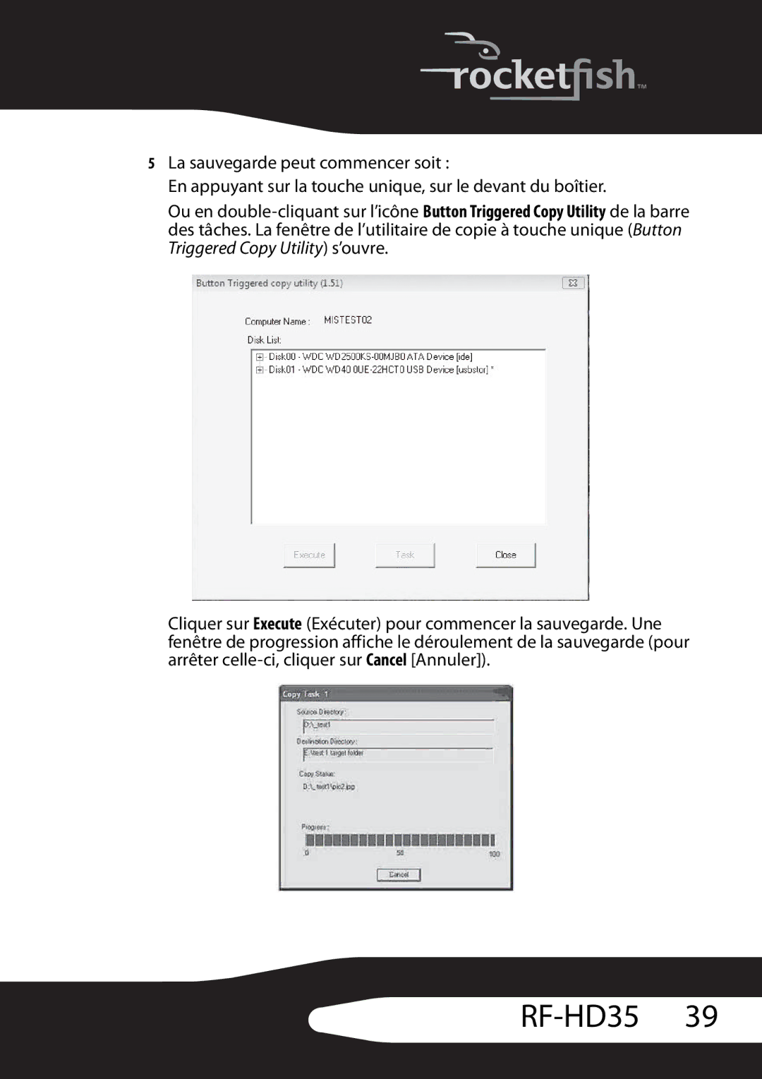 RocketFish RF-HD35 manual 