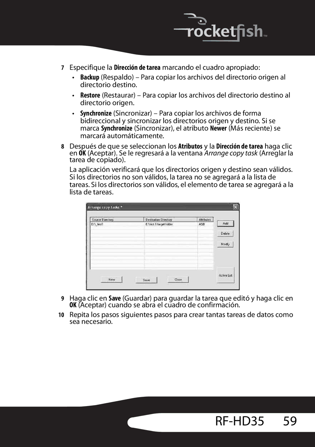 RocketFish RF-HD35 manual 