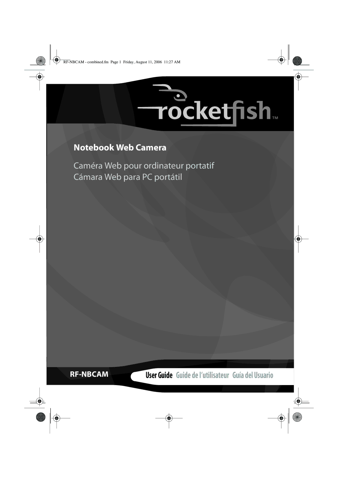 RocketFish RF-NBCAM, RF-NBWEB manual Rf-Nbcam 