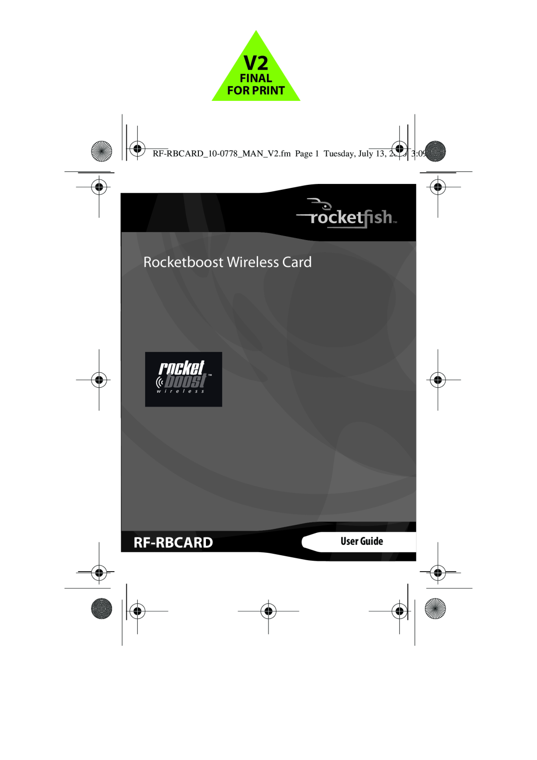 RocketFish RF-RBCARD manual User Guide, Rocketboost Wireless Card, Rf-Rbcard 