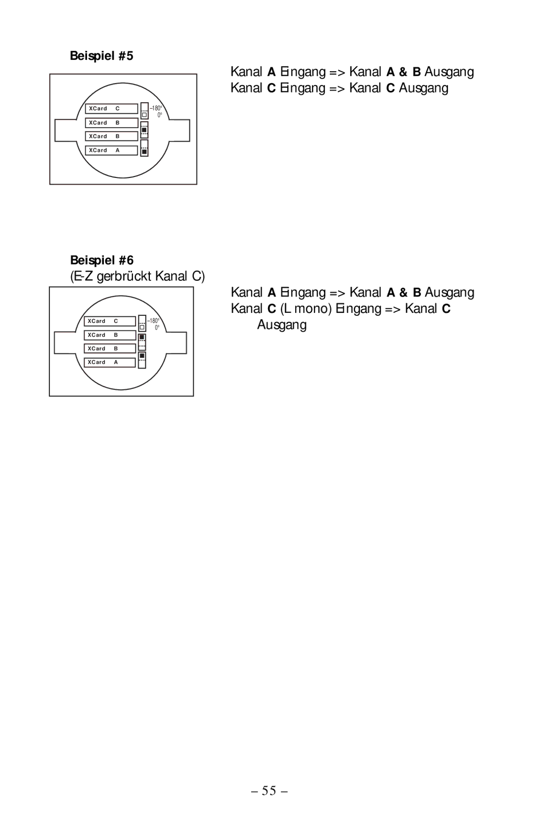 Rockford Fosgate 360.6 manual Beispiel #5, Beispiel #6 