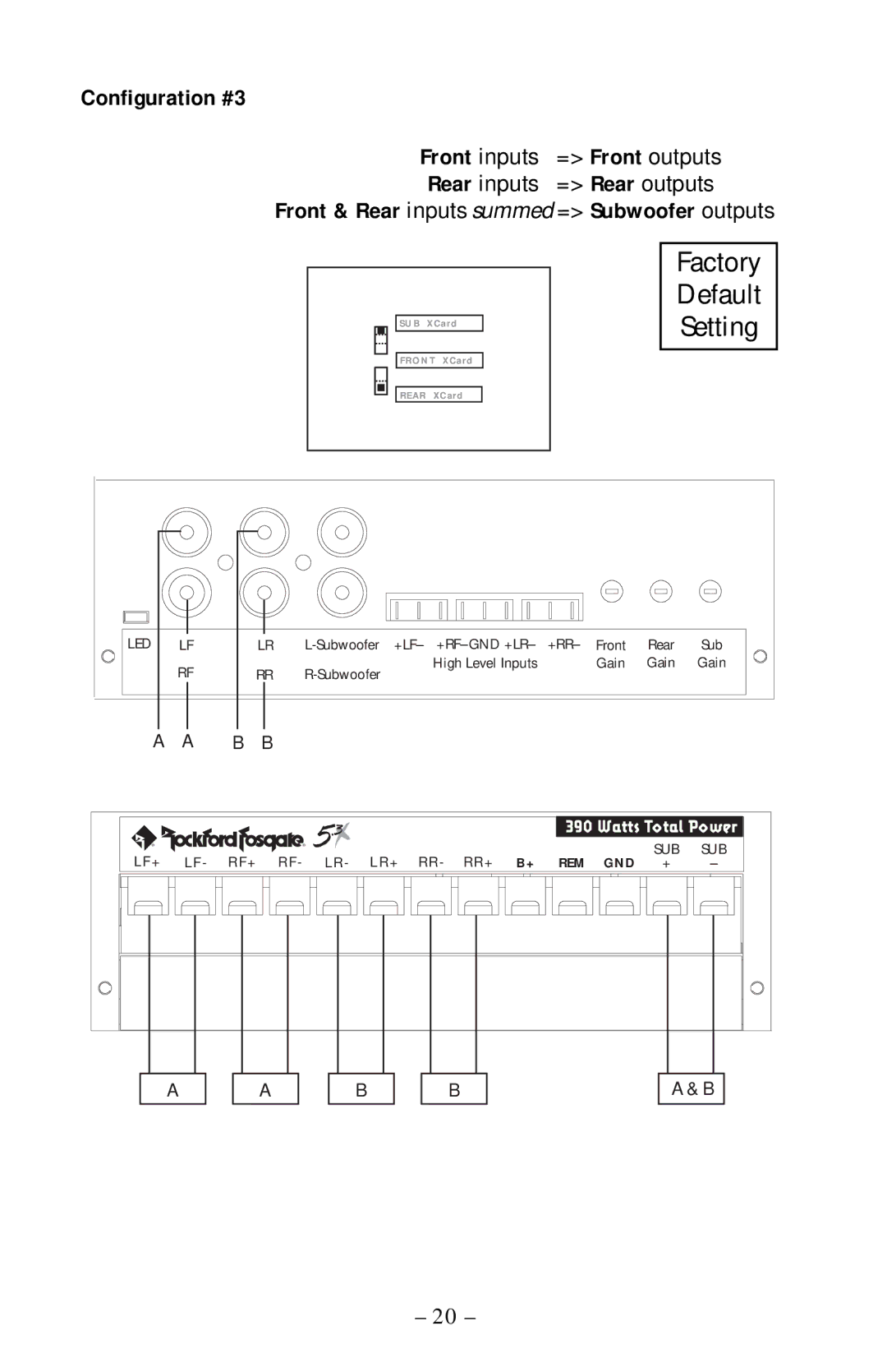 Rockford Fosgate 5.3x manual Factory 