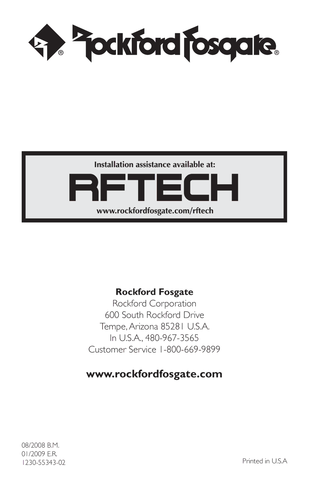 Rockford Fosgate IB-200 manual Rockford Fosgate 