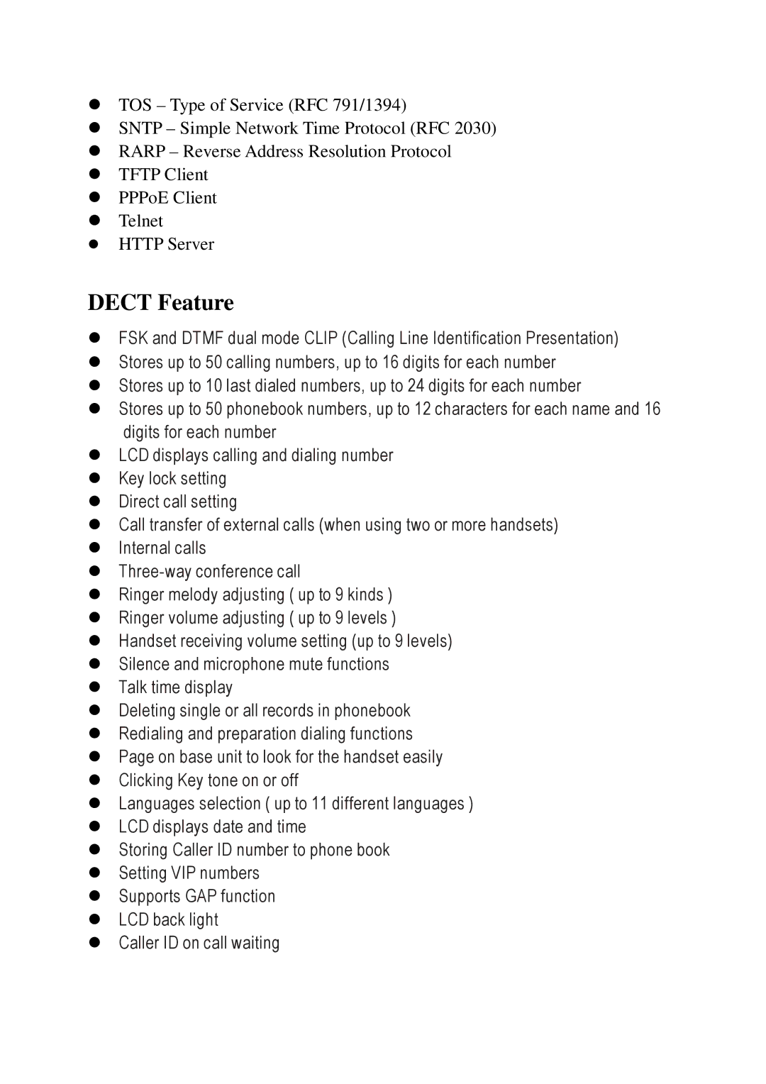 Rockford Fosgate VP600 manual Dect Feature 