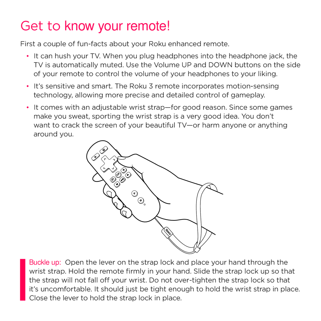 Roku 3 manual Get to know your remote 