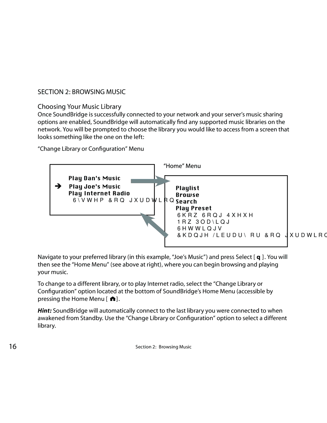 Roku Music Player manual Browsing Music, Choosing Your Music Library 