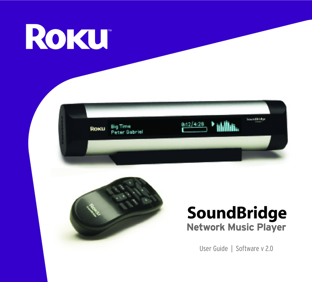 Roku SoundBridge manual User Guide Software v 