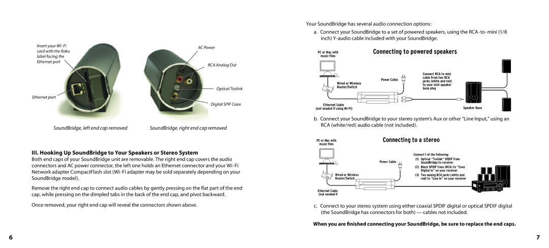 Roku SoundBridge manual PC or Mac with 