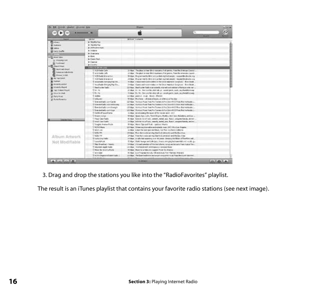 Roku Wi-Fi Music System manual Playing Internet Radio 