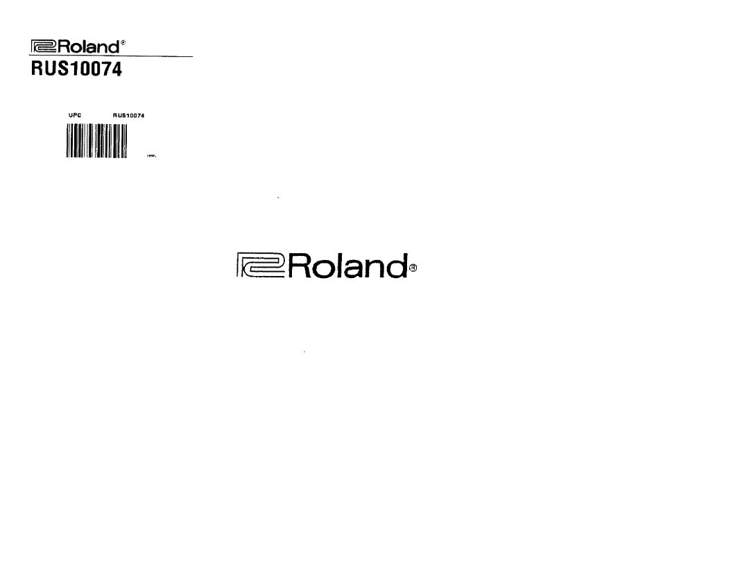 Roland CR-5000 manual 
