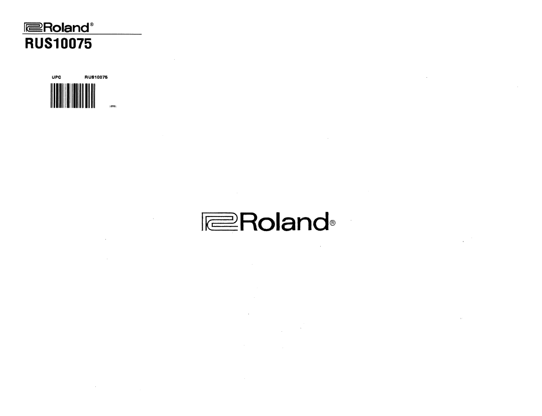 Roland CR-8000 manual 