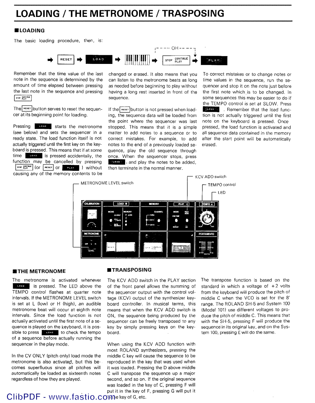 Roland csq-100 manual 