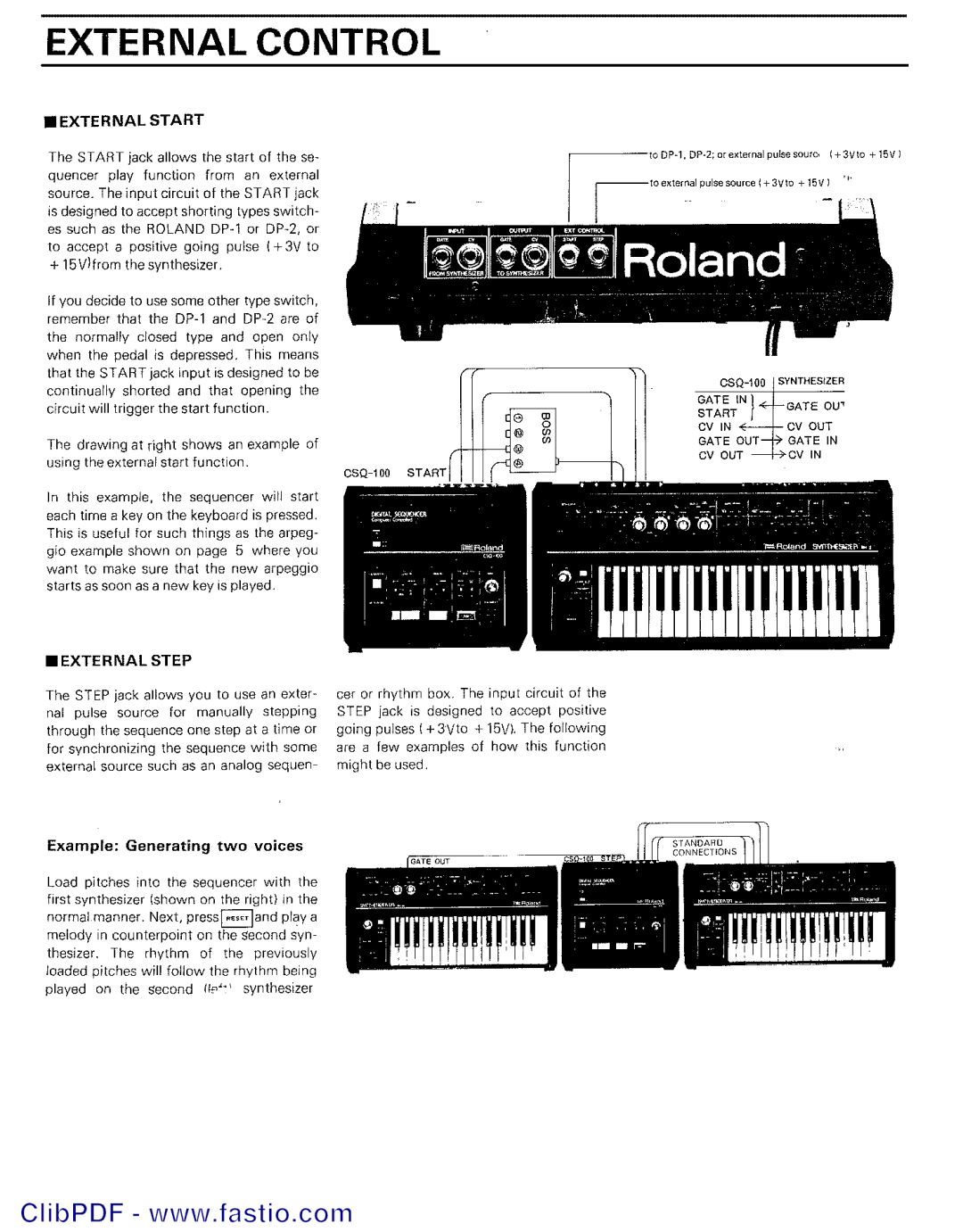 Roland csq-100 manual 