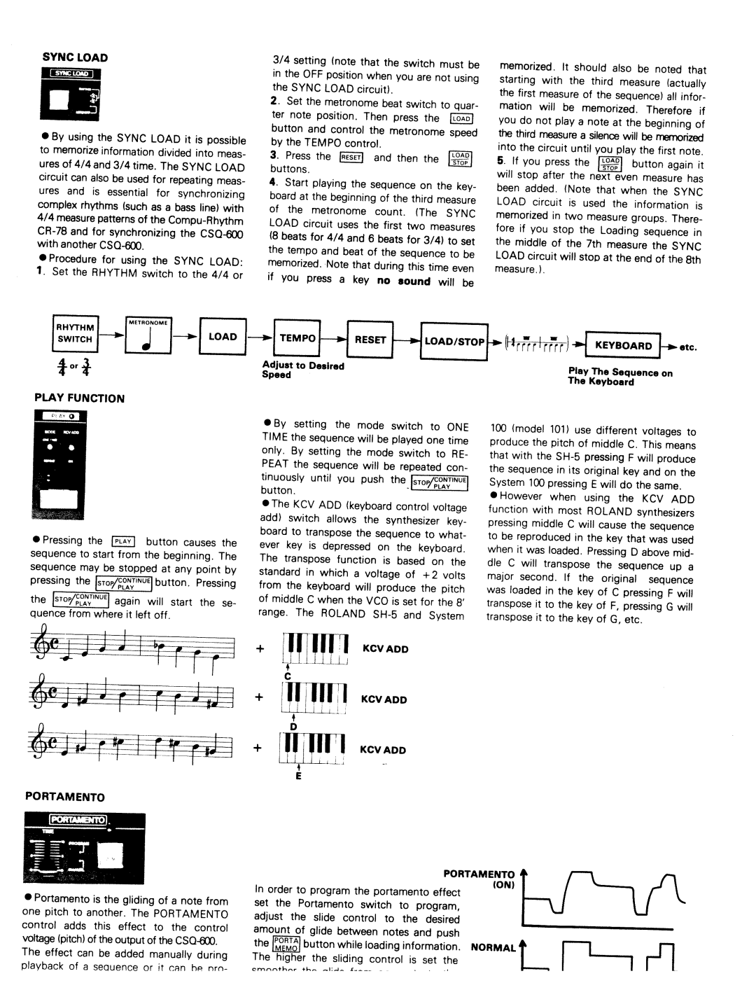 Roland CSQ-500 manual 