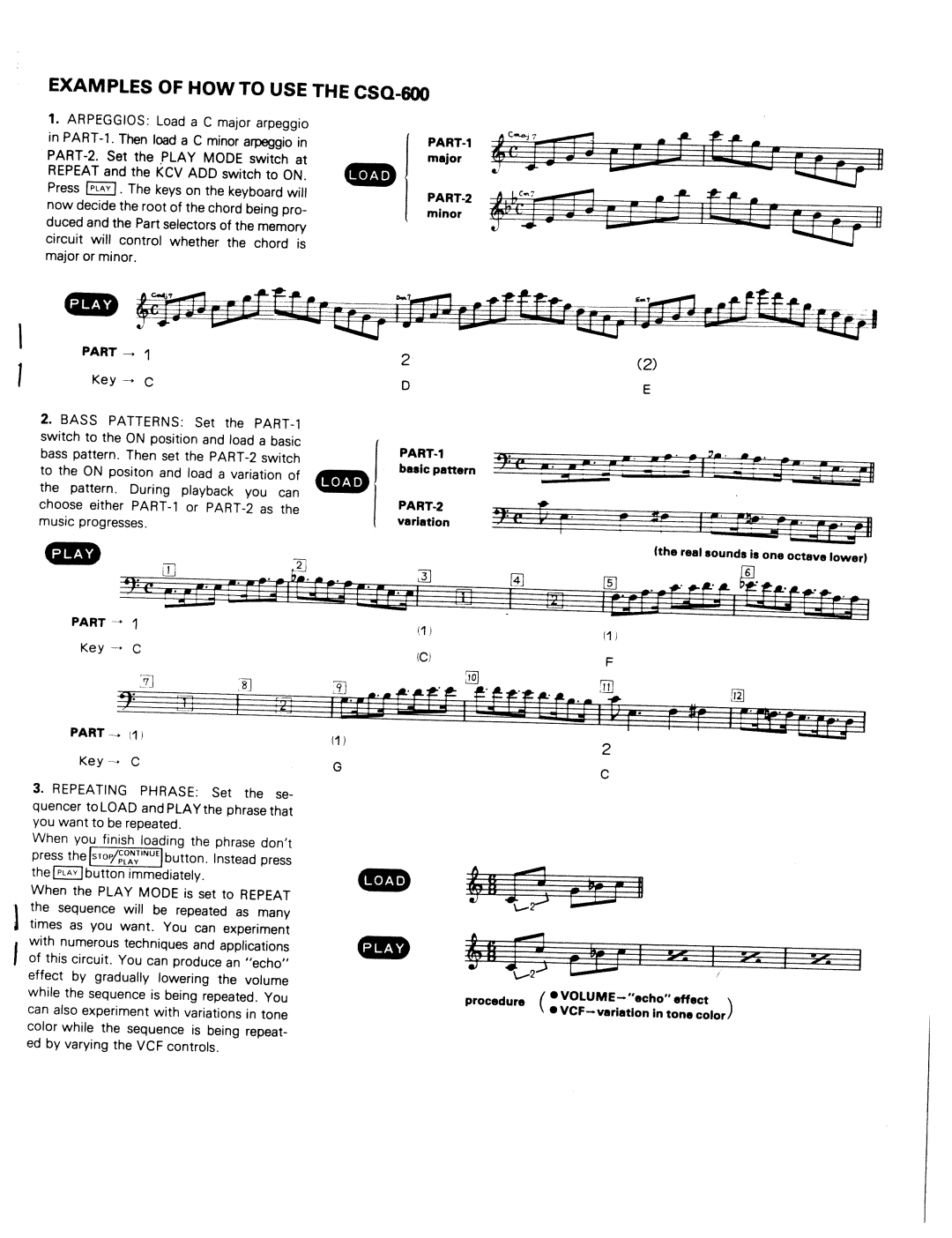 Roland CSQ-500 manual 