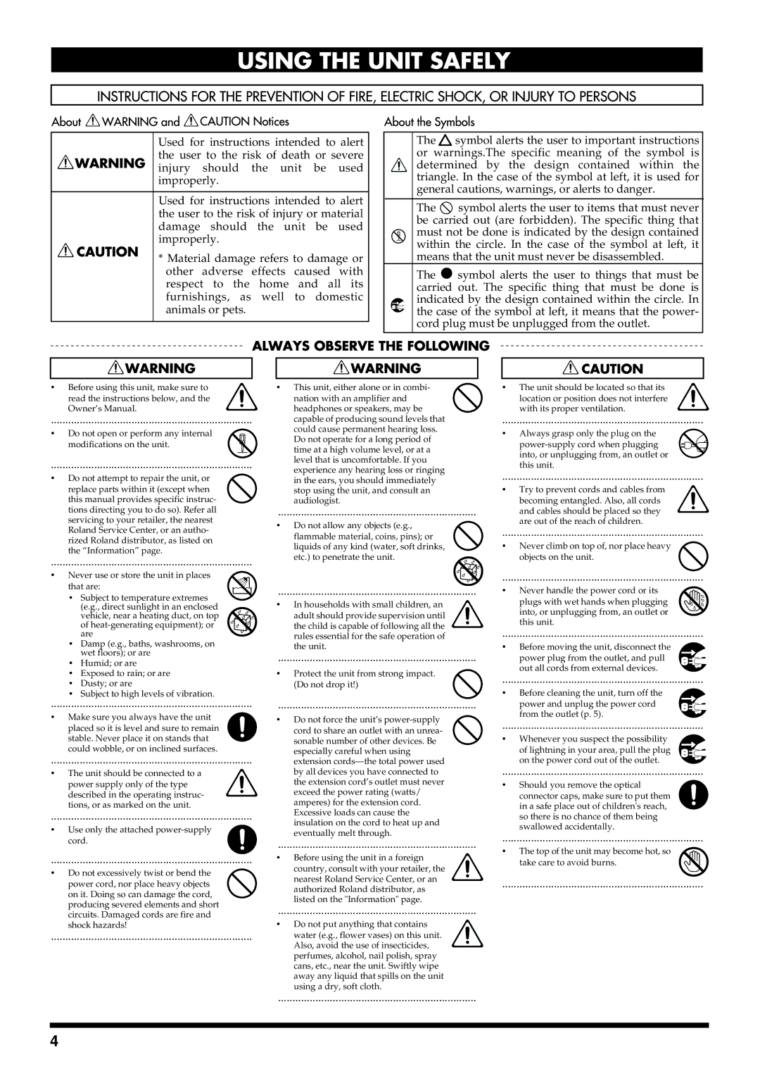 Roland DS-30A owner manual 