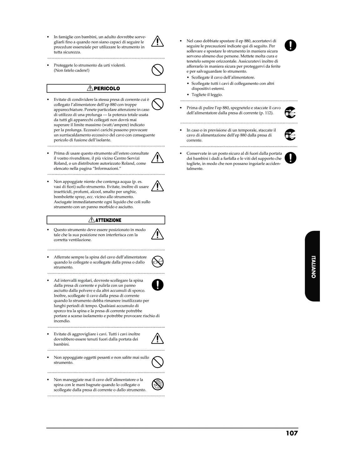 Roland EP-880 owner manual 107 