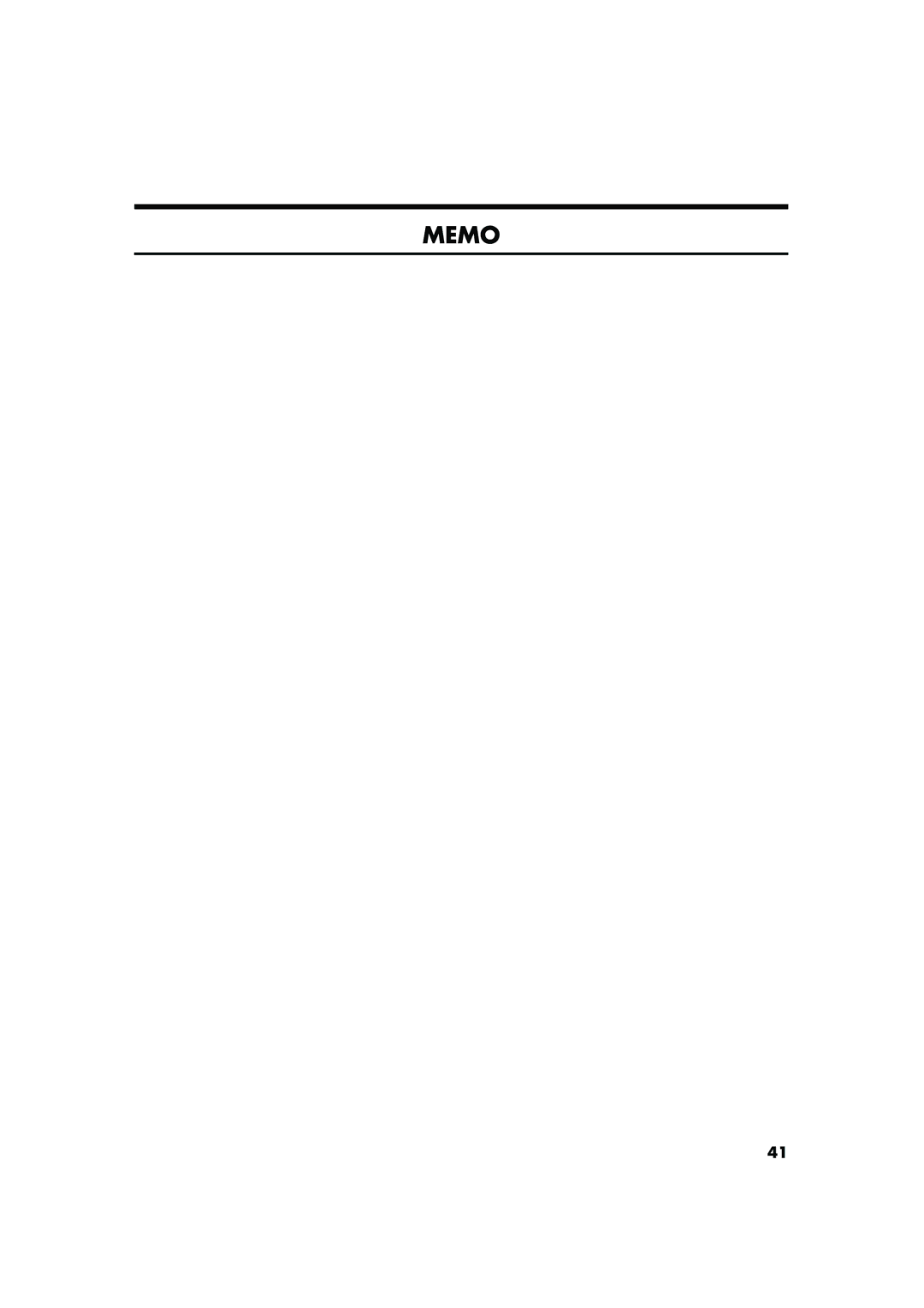 Roland F-100 owner manual Memo 