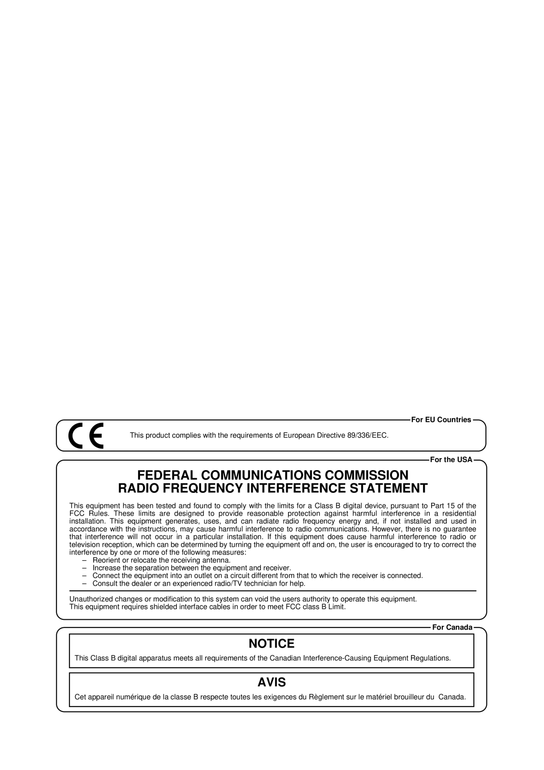 Roland FP-3 owner manual Avis 